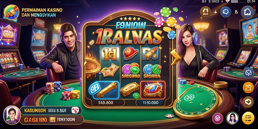Tampilan gameplay Kasino yang menarik dan modern.