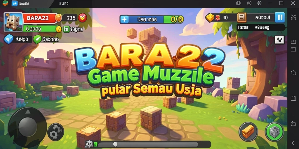 Screenshot utama BARA22 menampilkan gameplay Puzzle yang seru dan menantang.
