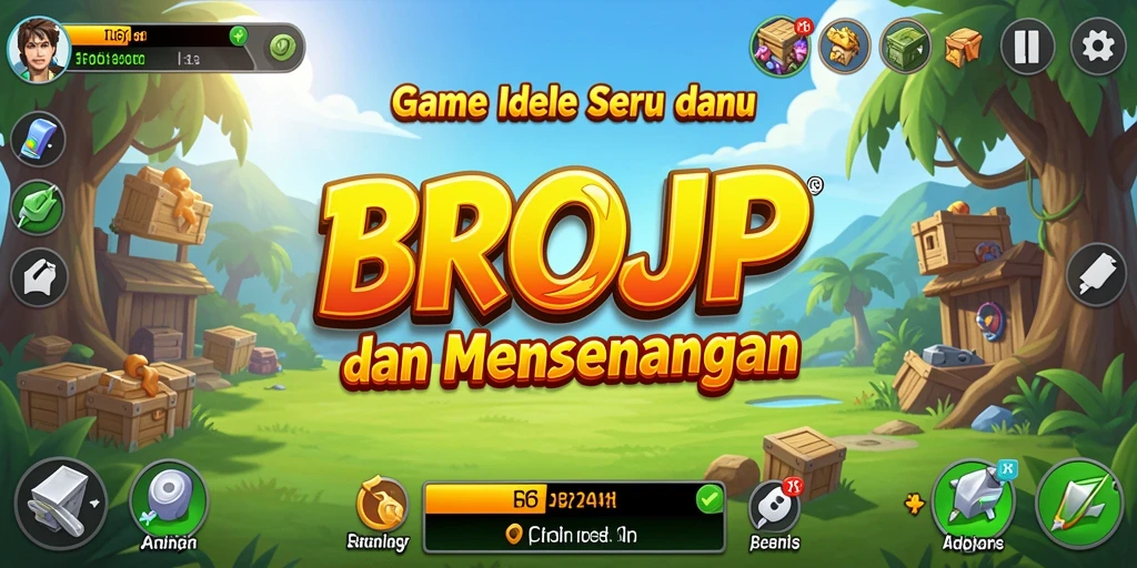 Tampilan gameplay BROJP yang mengasyikkan dan seru.