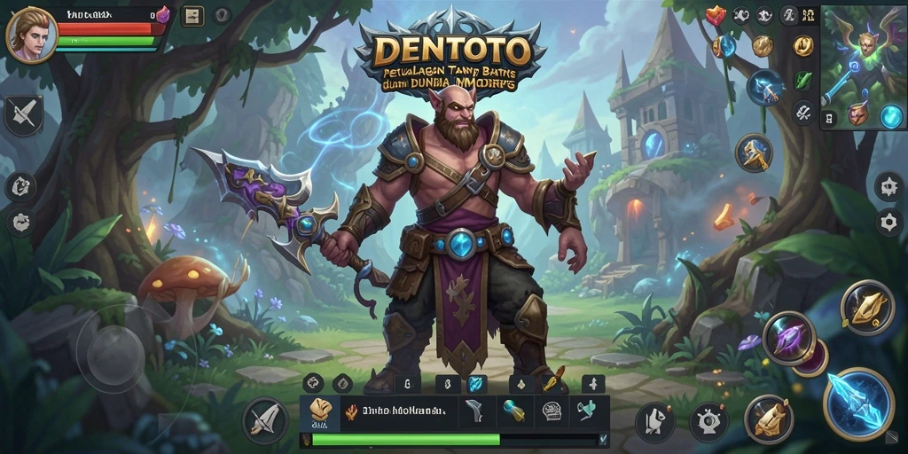 Tangkapan layar gameplay DENTOTO menampilkan petualangan seru di dunia MMORPG.
