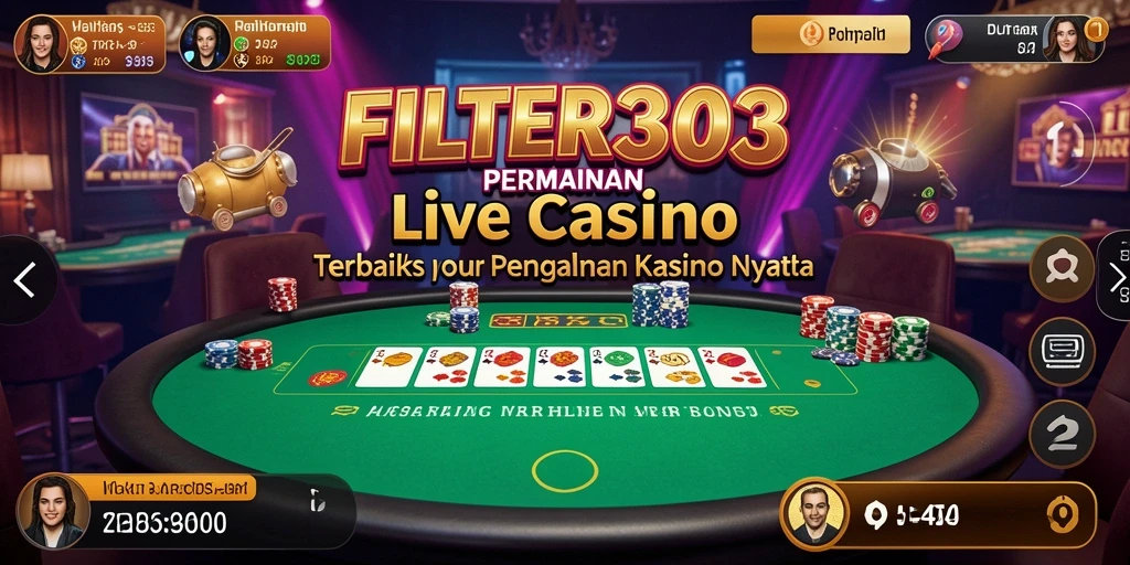 Tampilan gameplay Live Casino yang menakjubkan di FILTER303.