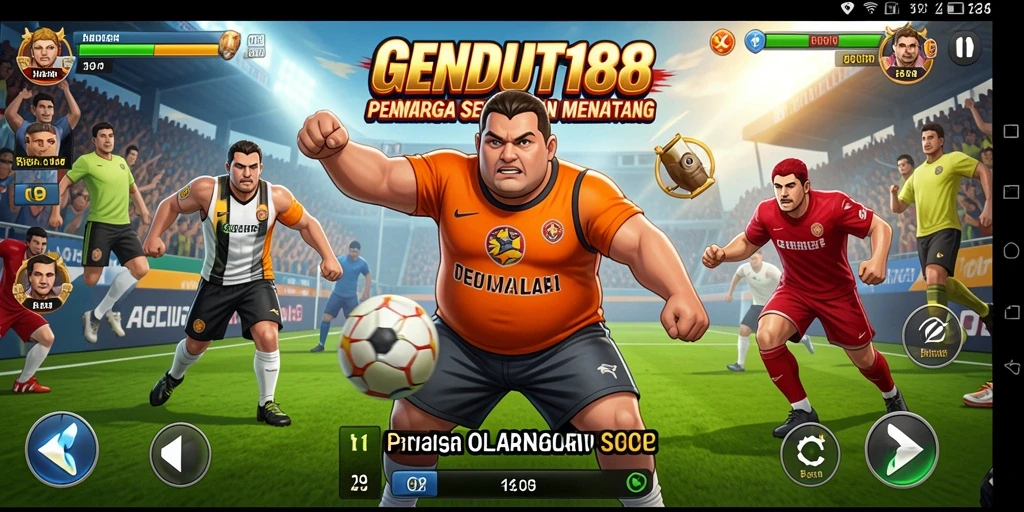 Tampilan gameplay seru pada GENDUT188 yang menggugah semangat olahraga.