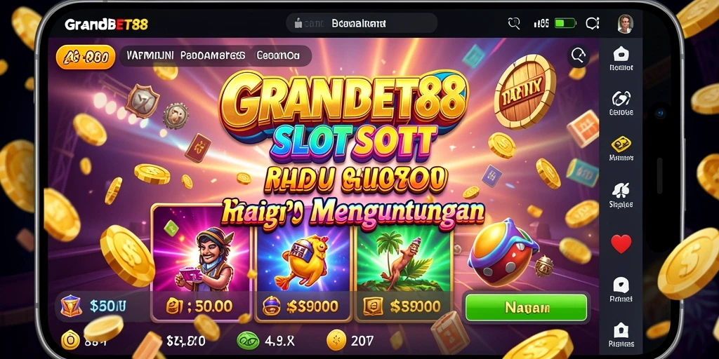 Tampilan menarik dari gameplay Slot di GRANDBET88.