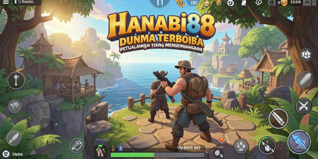 Gameplay HANABI88 menampilkan eksplorasi dunia terbuka yang penuh warna.