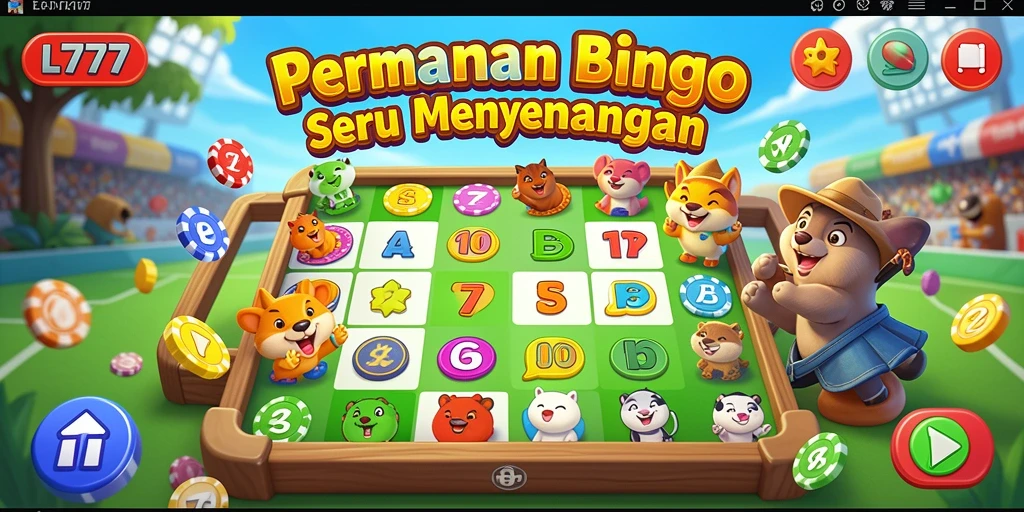 Tangkapan layar gameplay L777 yang menampilkan suasana bermain Bingo yang seru.