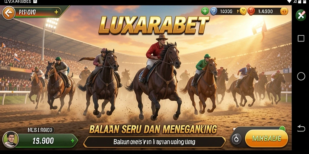 Tampilan gameplay menegangkan di LUXARABET