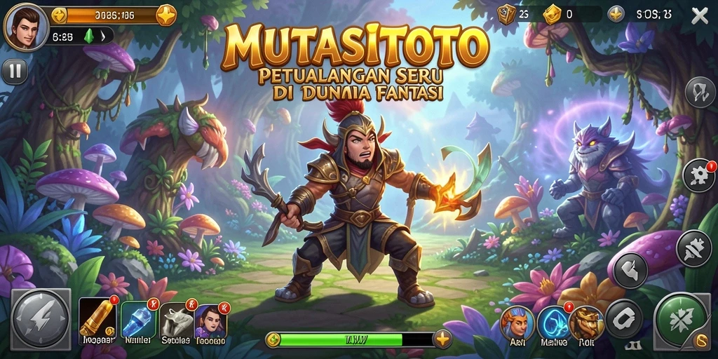 Tampilan gameplay seru MUTASITOTO yang penuh petualangan.