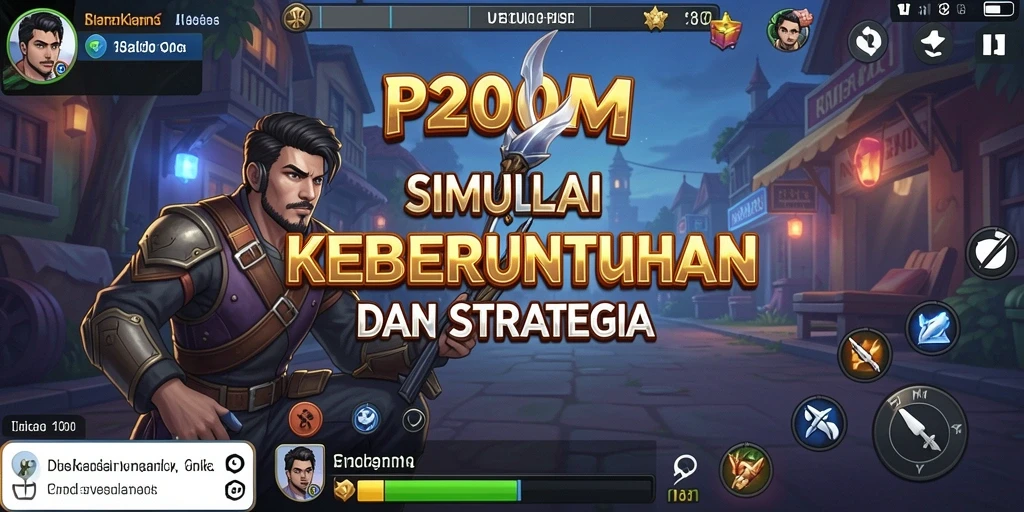 Tangkapan layar P200M menampilkan momen seru dalam gameplay strategi.