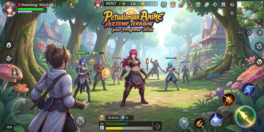 Screenshot PCPC7 menunjukkan aksi seru dalam dunia Anime.