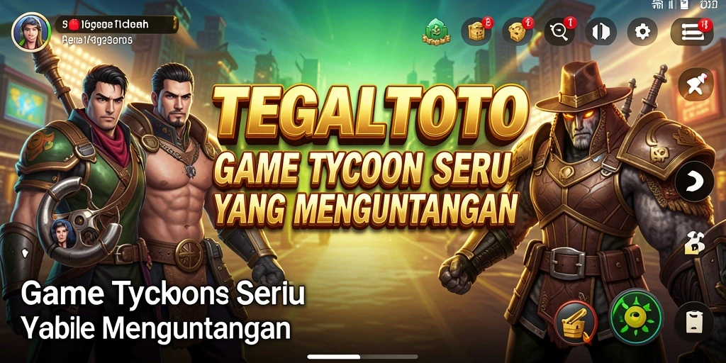Screenshot gameplay seru TEGALTOTO dengan elemen Tycoon.
