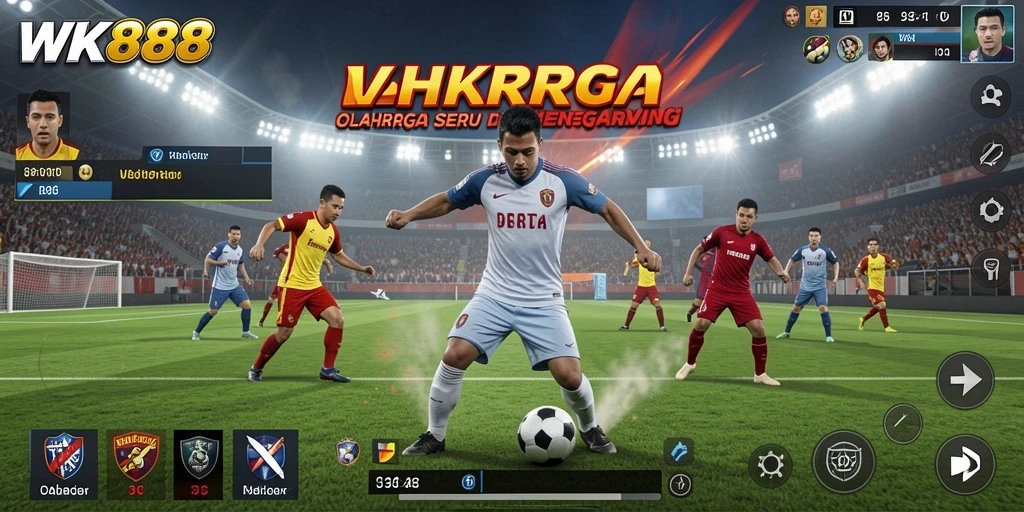 Tampilan gameplay seru dalam permainan olahraga WK888.