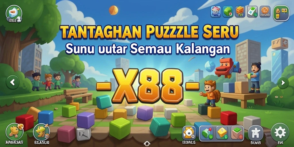 Tampilan menarik dari permainan Puzzle X88 yang penuh tantangan.